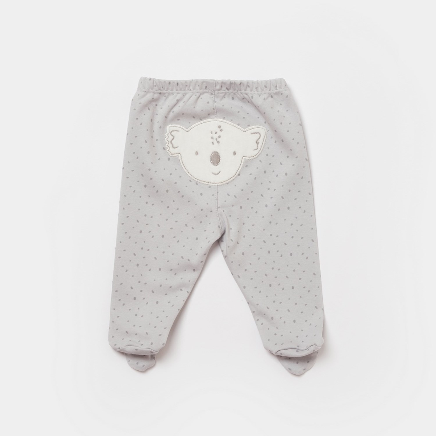 Biorganic Koala Jungle Patikli Bebek Pantolonu 57888 Gri