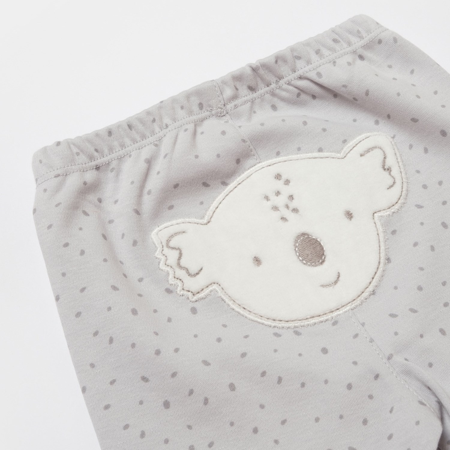 Biorganic Koala Jungle Patikli Bebek Pantolonu 57888 Gri