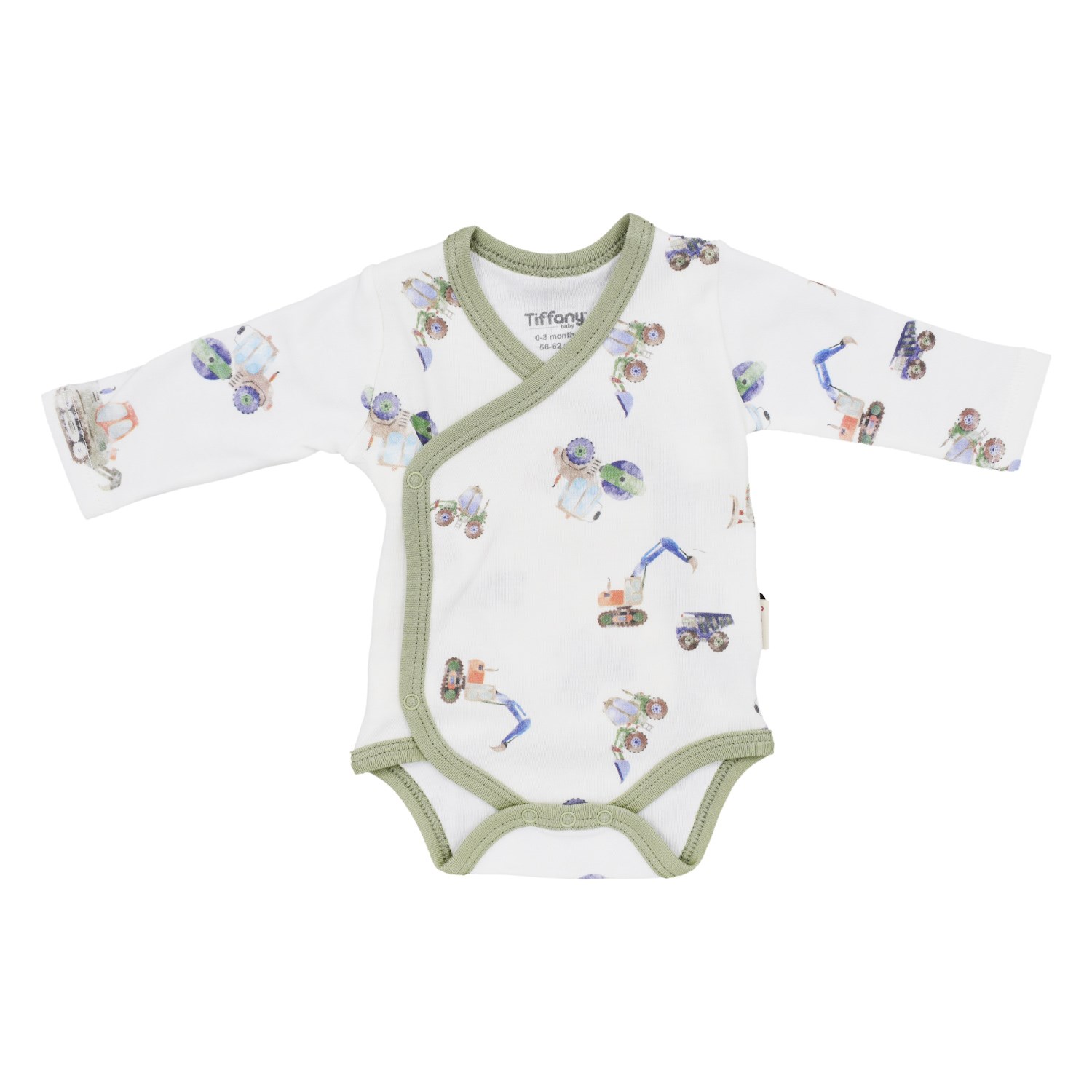Tiffany Baby Work Machine Theme Kruvaze Bebek Body 13022 Ekru