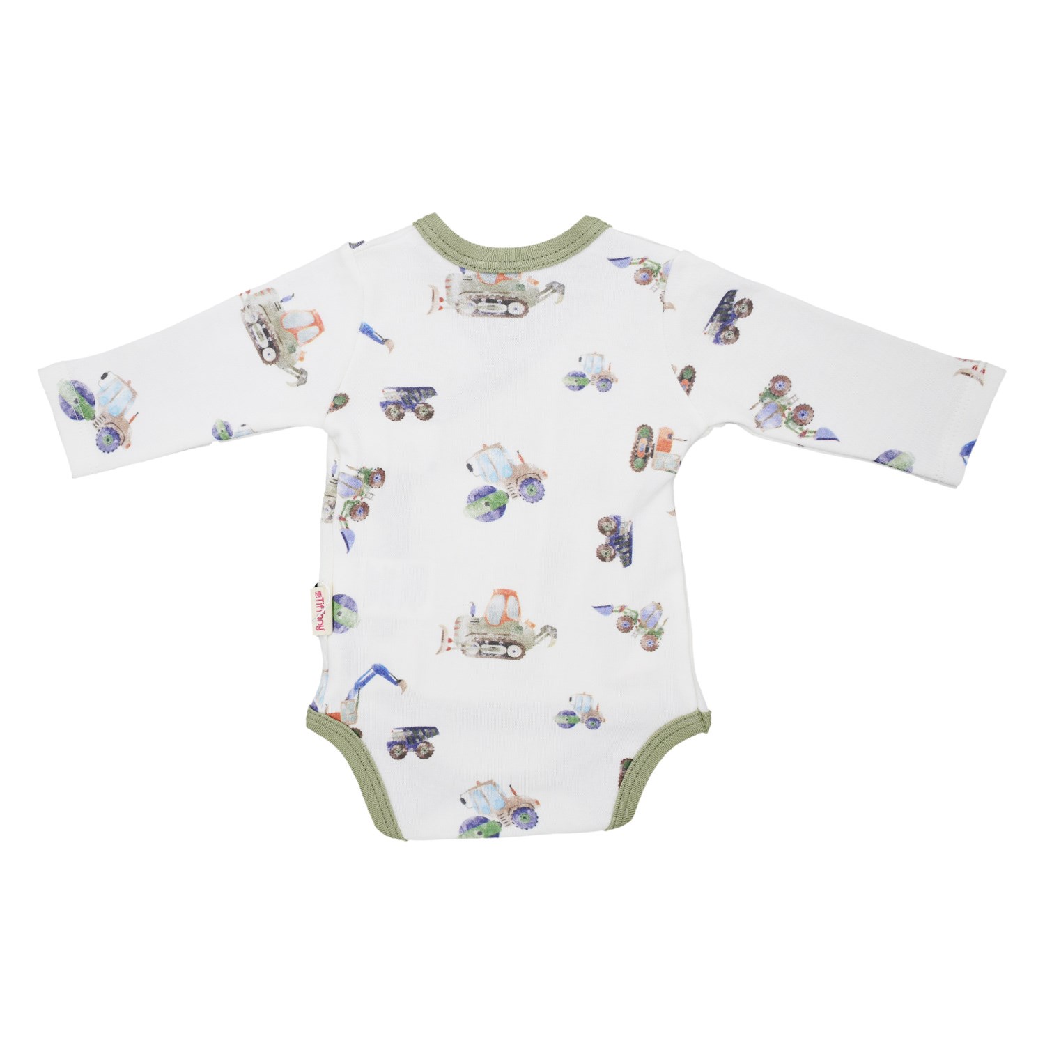 Tiffany Baby Work Machine Theme Kruvaze Bebek Body 13022 Ekru