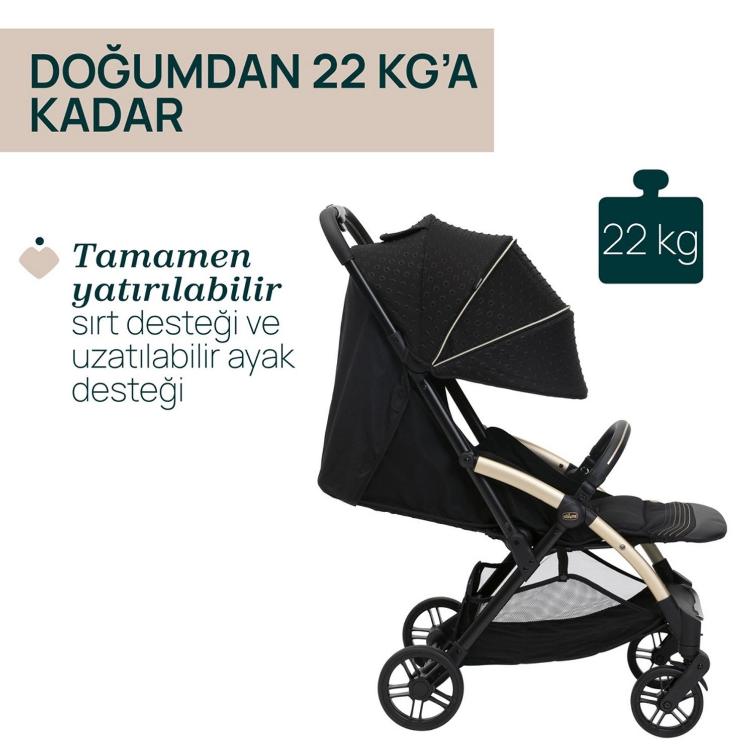 Chicco Goody XPlus Bebek Arabası Black Relux