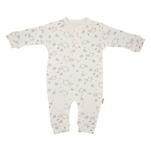 Tiffany Baby Lamb Organik Theme Bebek Tulumu 20004 Ekru