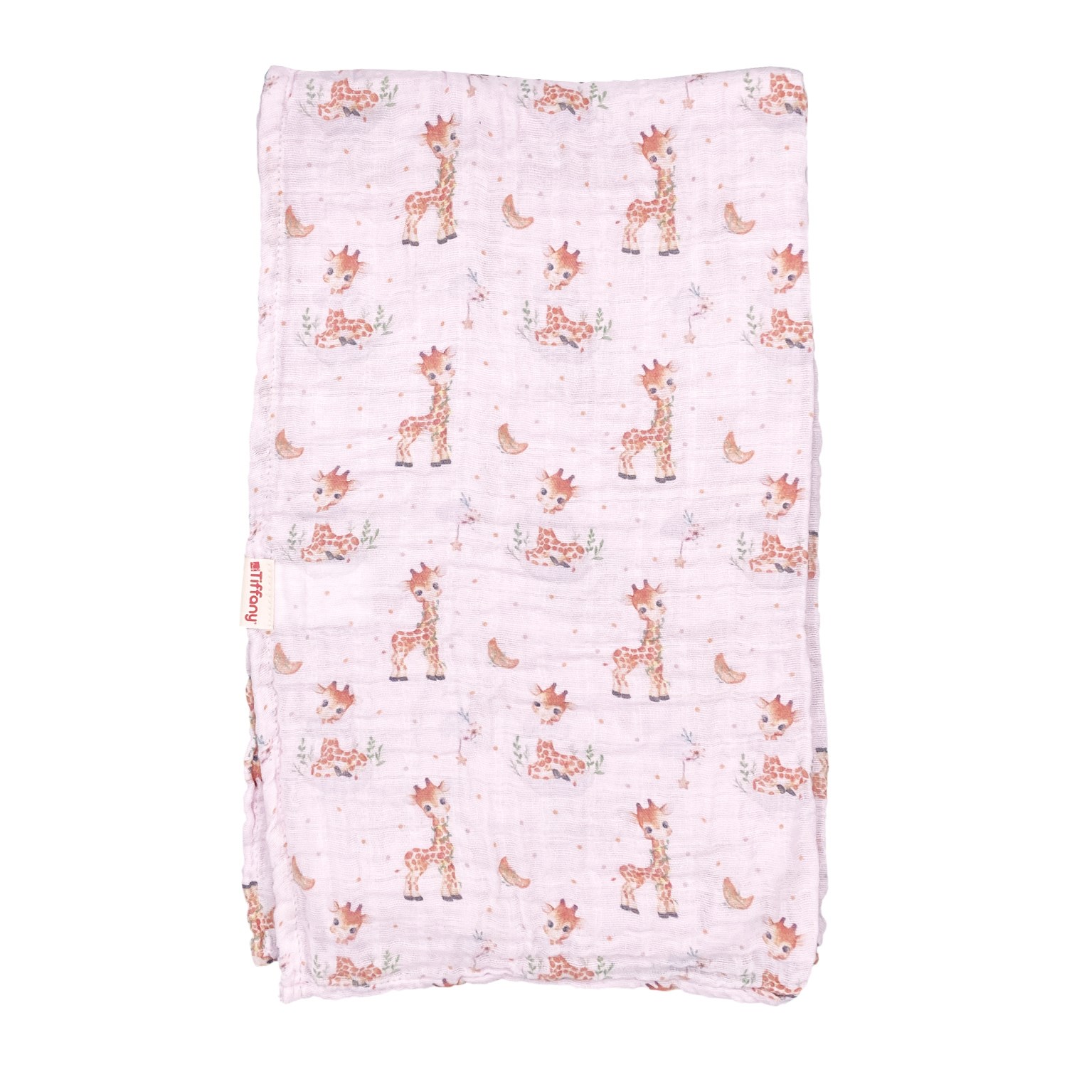 Tiffany Baby Baskılı Müslin Bebek Battaniyesi 79080 Pembe