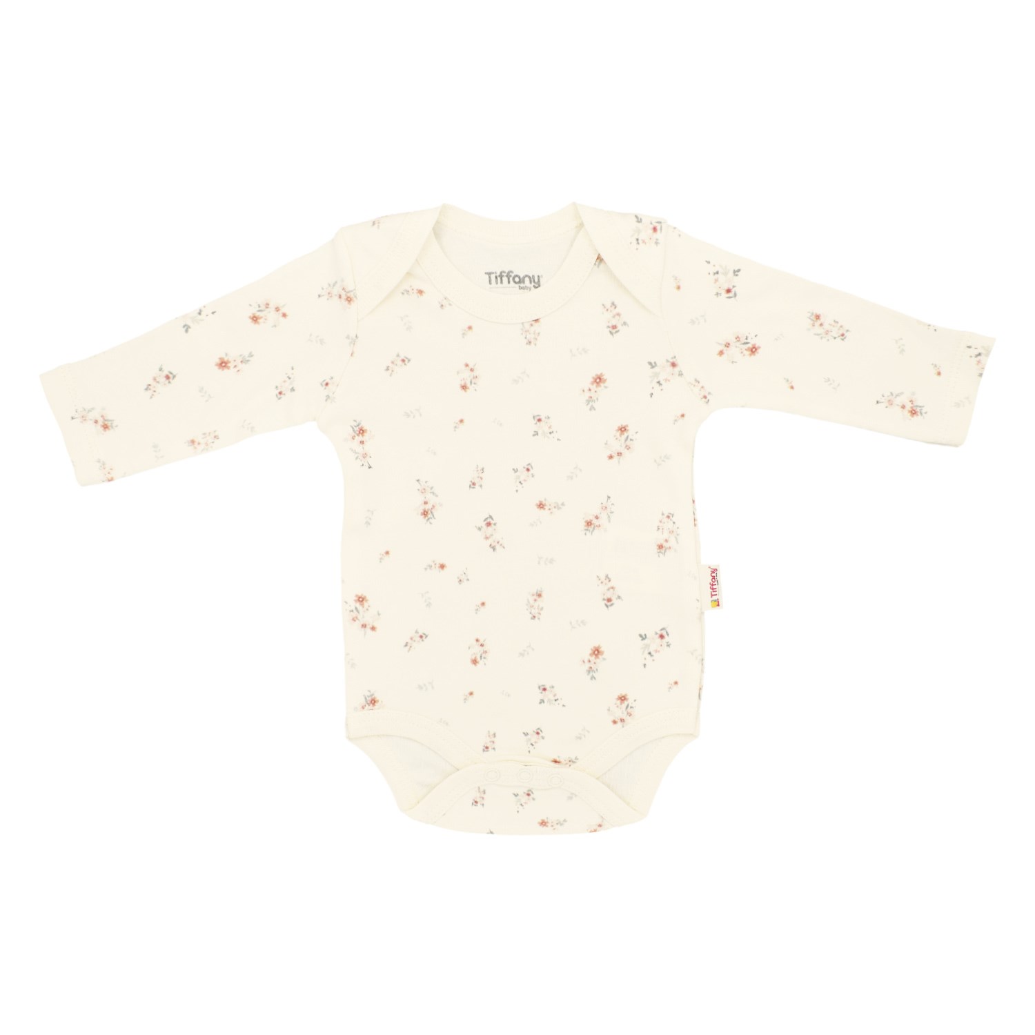 Tiffany Baby Basketboll Organik Theme Uzun Kollu Bebek Body Ekru