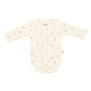 Tiffany Baby Basketboll Organik Theme Uzun Kollu Bebek Body Ekru