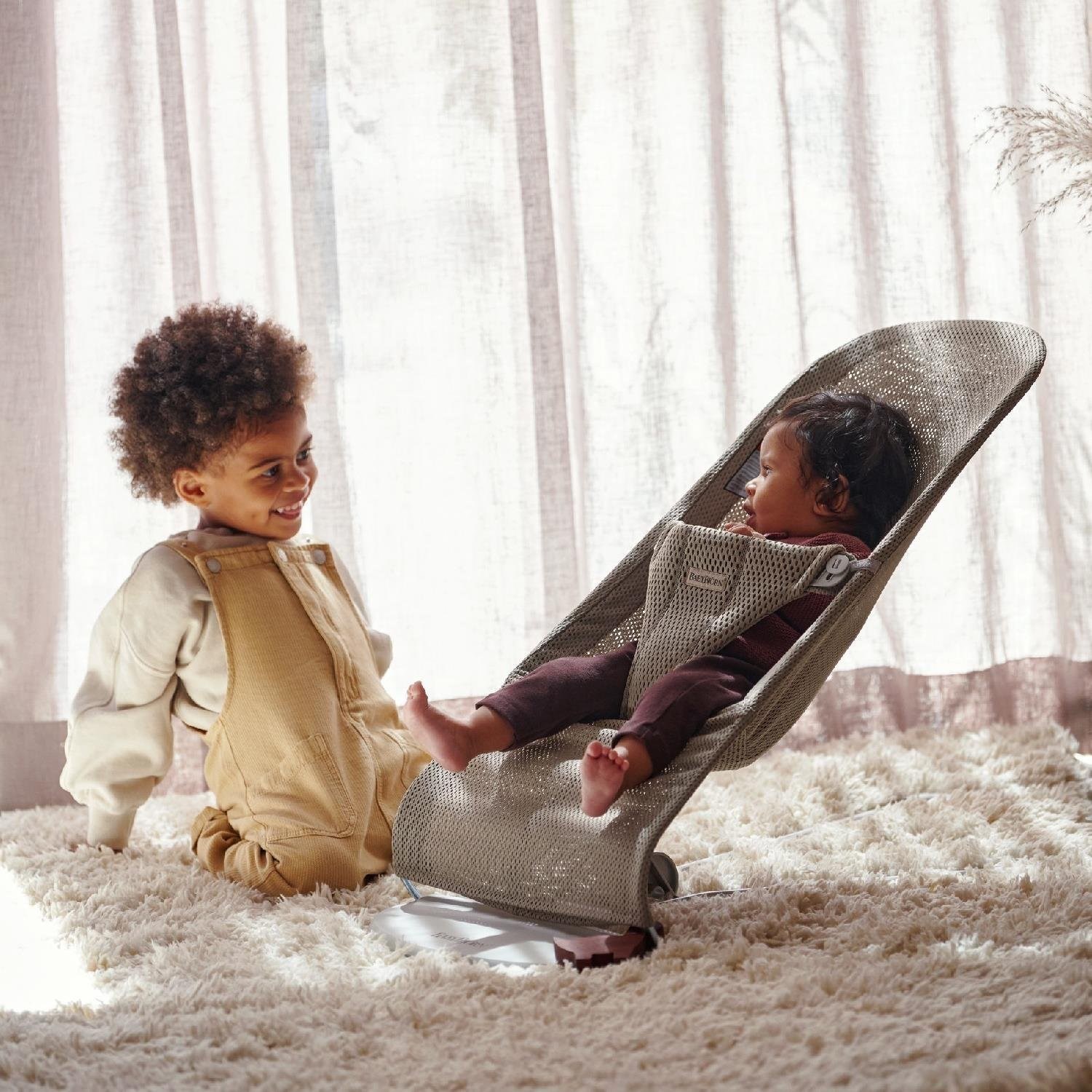 Babybjörn Bliss Ana Kucağı Mesh Oyuncaklı Grey-Beige