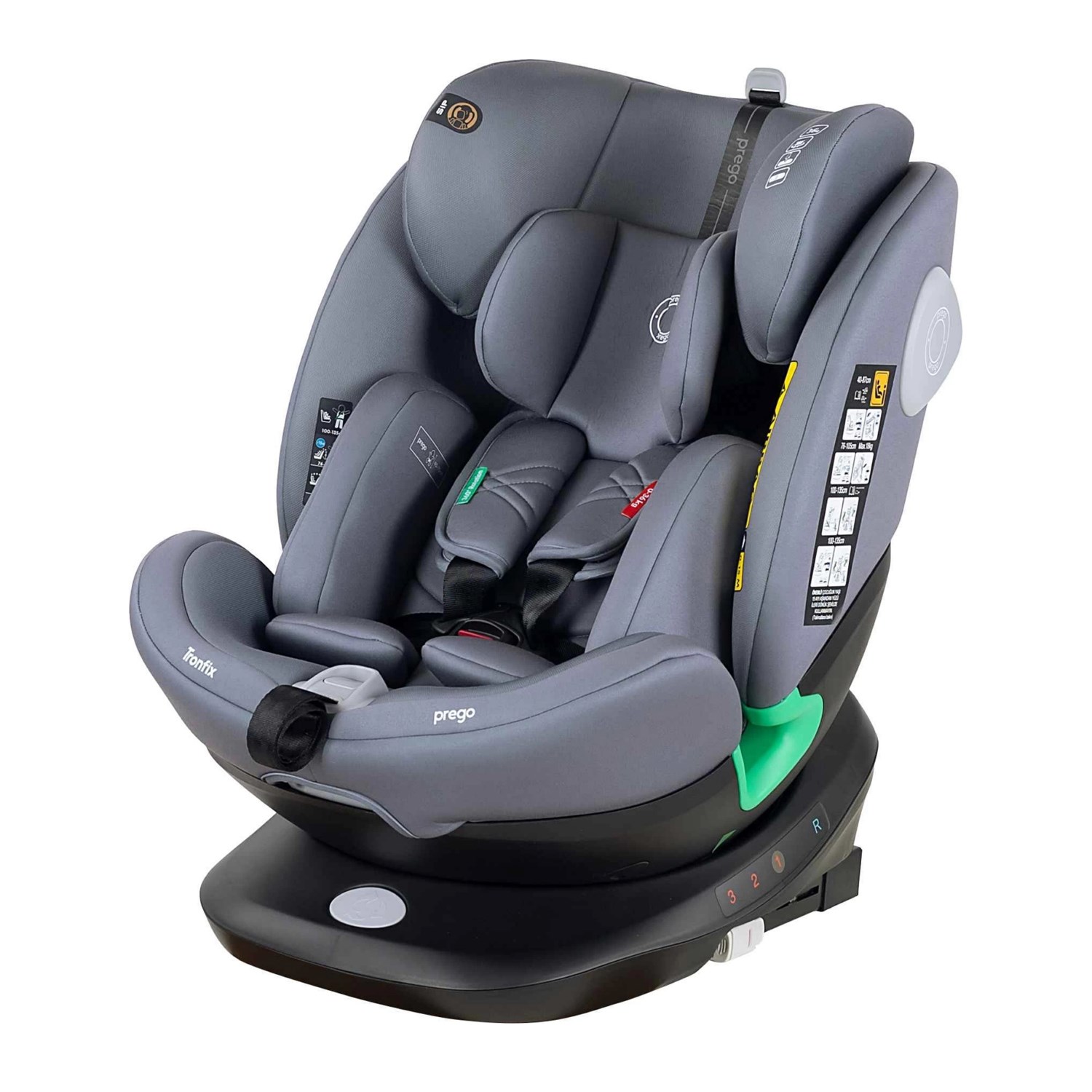 Prego Tronfix I Size Oto Koltuğu Q9004 Açık Gri