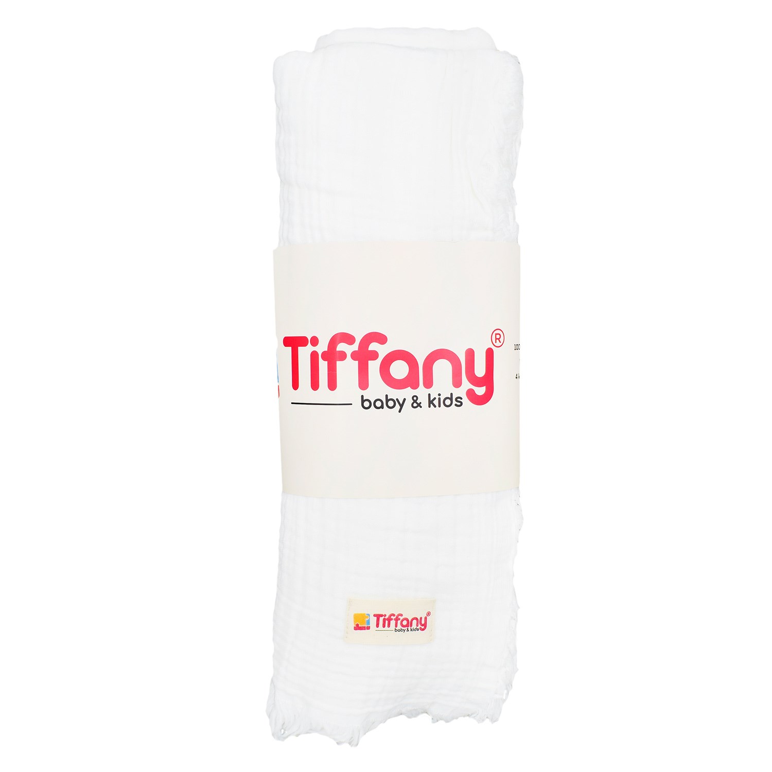 Tiffany Baby Dört Renk Müslin Bebek Battaniyesi 120x120 Cm Ekru