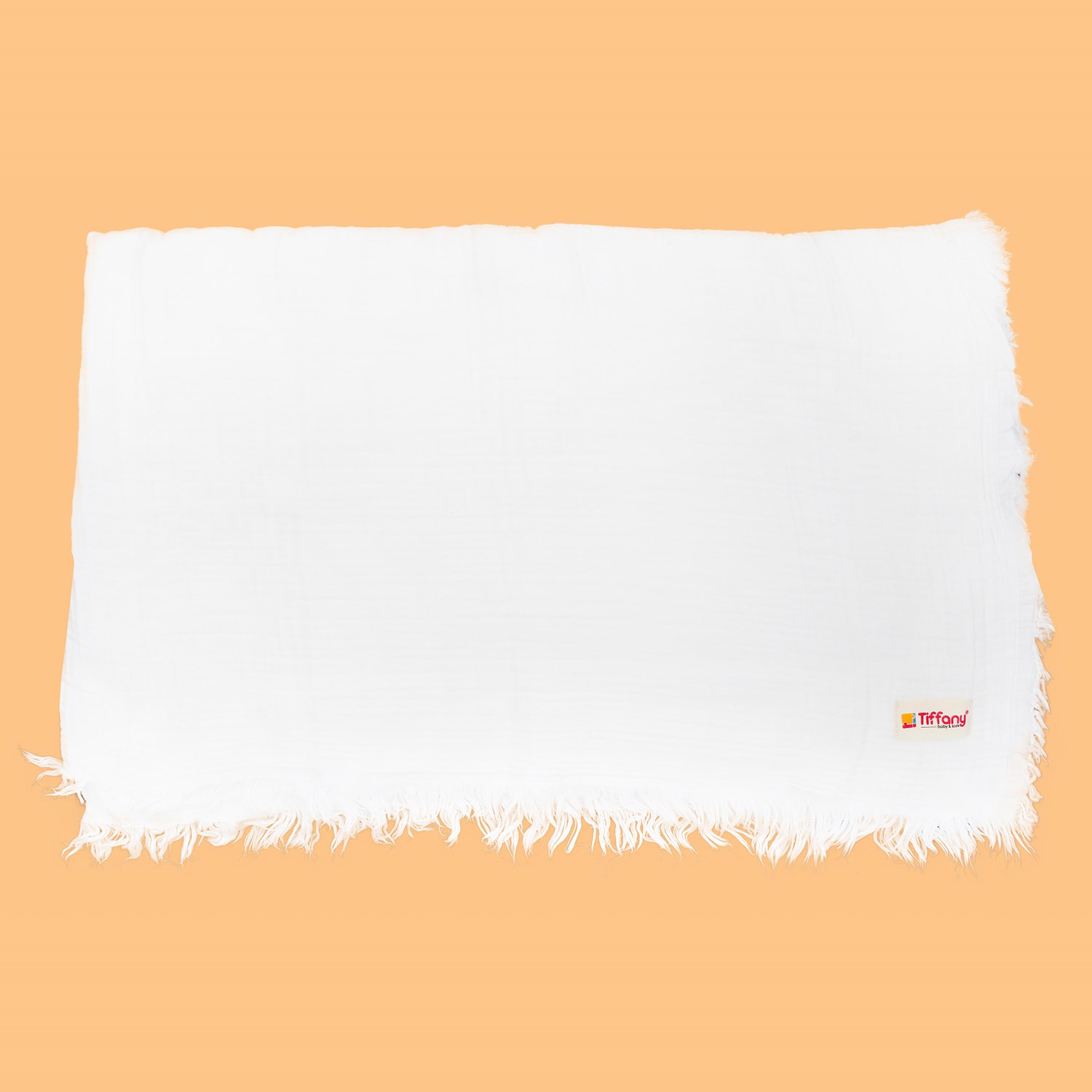 Tiffany Baby Dört Renk Müslin Bebek Battaniyesi 120x120 Cm Ekru