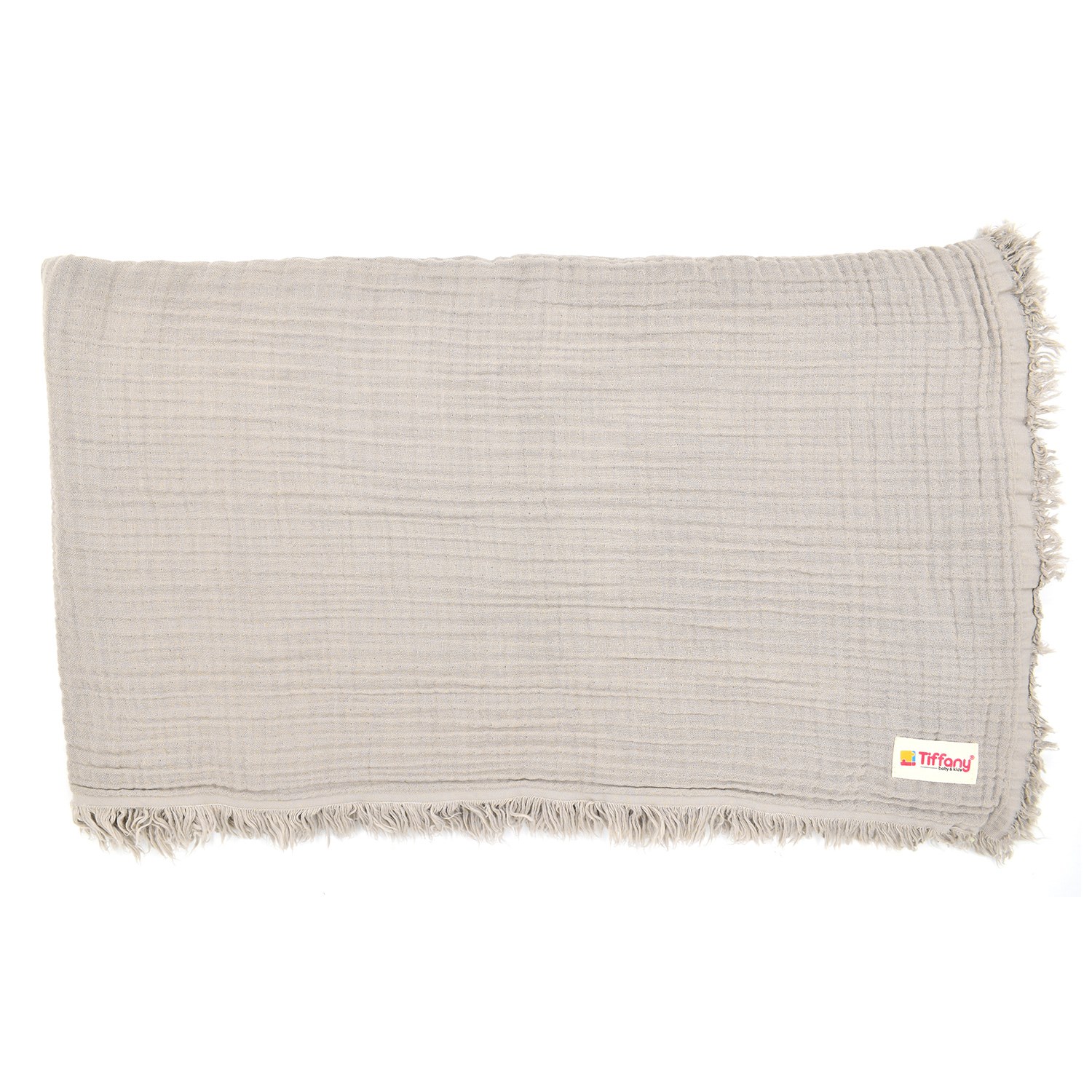 Tiffany Baby Dört Renk Müslin Bebek Battaniyesi 120x120 Cm Kahve