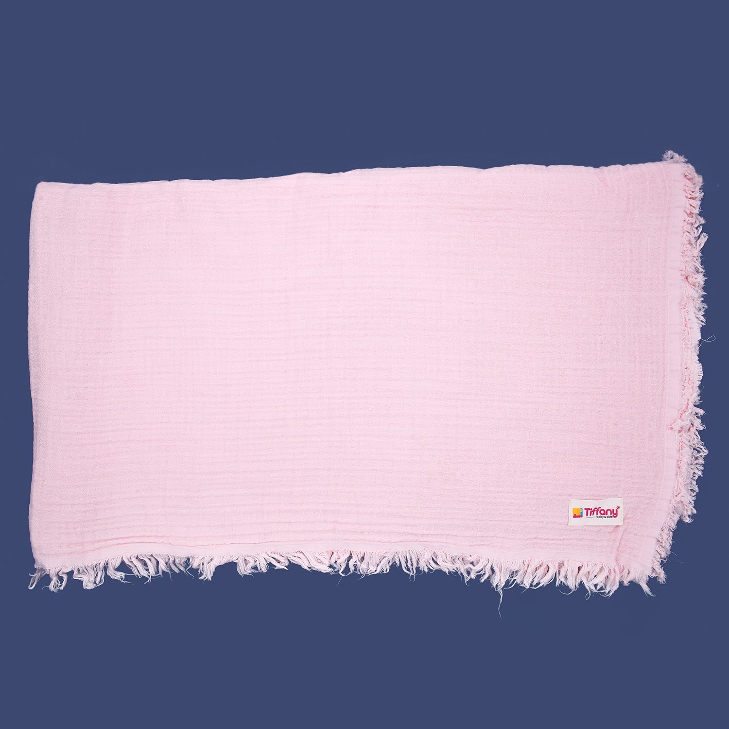 Tiffany Baby Dört Renk Müslin Bebek Battaniyesi 120x120 Cm Pembe