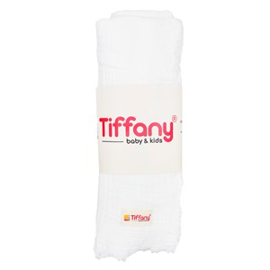 Tiffany Baby 4 Kat Müslin Bebek Battaniyesi 120x120 Cm Ekru