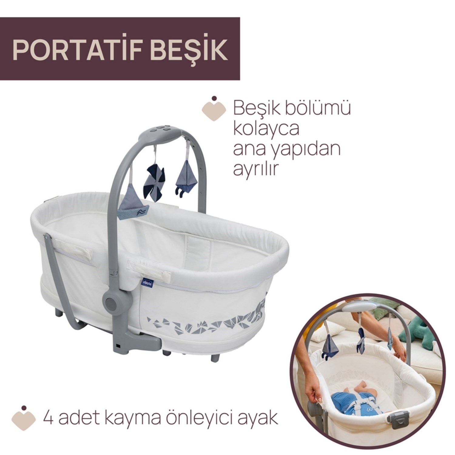 Chicco Baby Hug Pro 5 In 1 Ana Kucağı Beige Latte