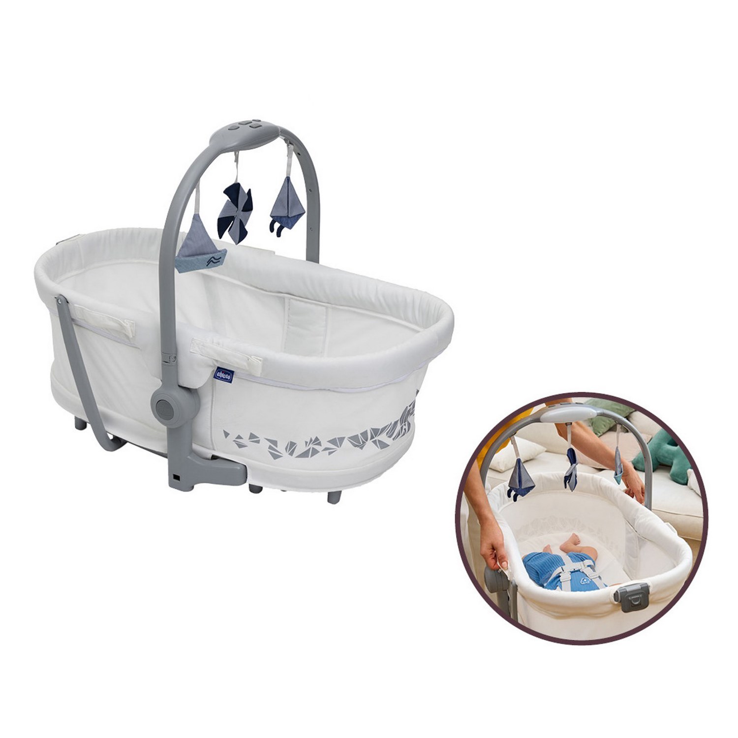 Chicco Baby Hug Pro 5 In 1 Ana Kucağı White Cream