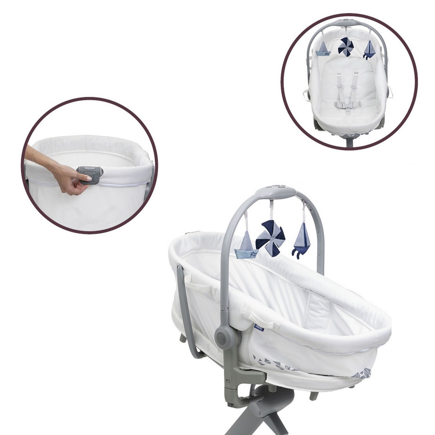 Chicco Baby Hug Pro 5 In 1 Ana Kucağı White Cream