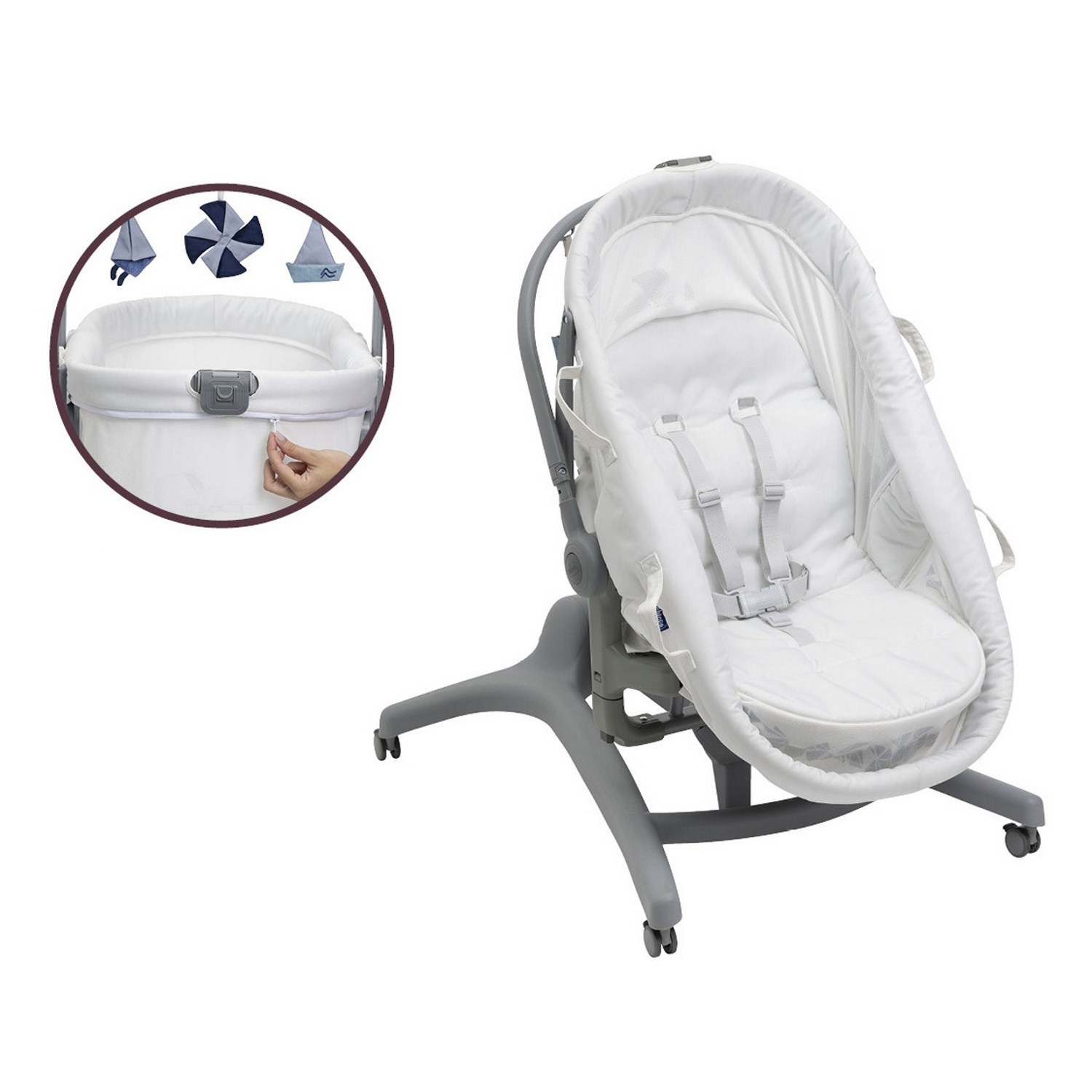 Chicco Baby Hug Pro 5 In 1 Ana Kucağı White Cream