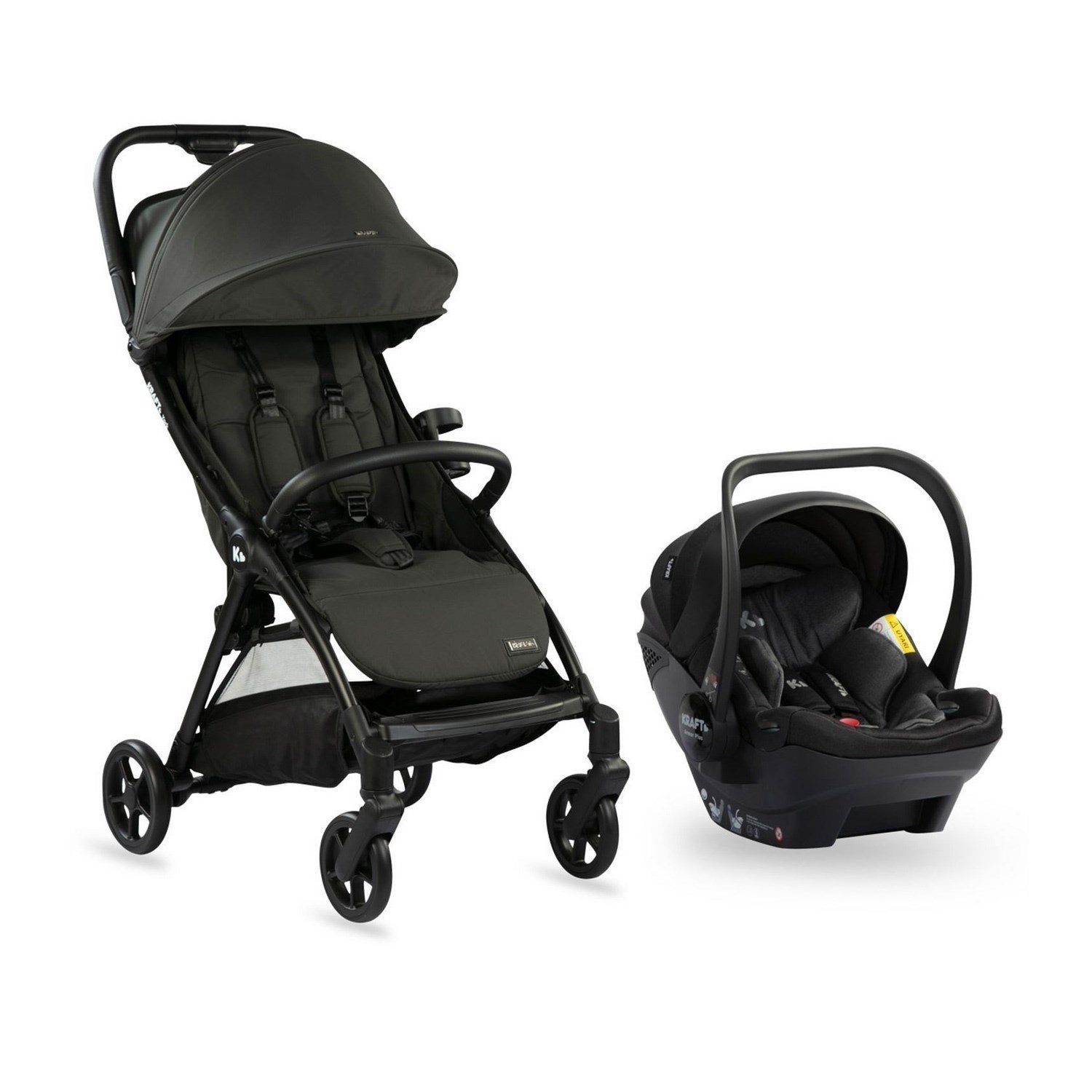 Kraft York Travel Sistem Bebek Arabası Black