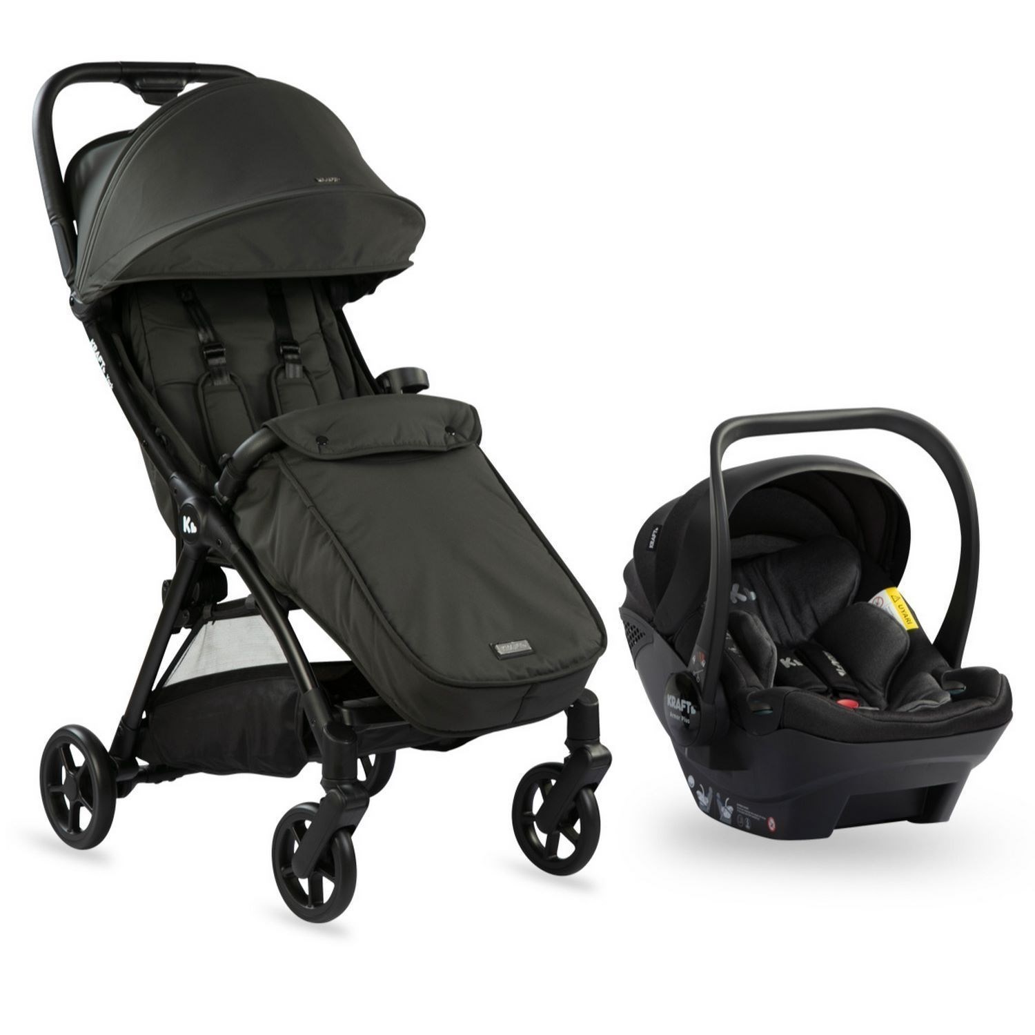 Kraft York Travel Sistem Bebek Arabası Black