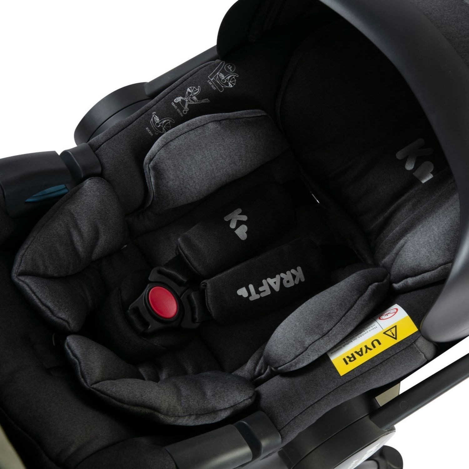 Kraft York Travel Sistem Bebek Arabası Black