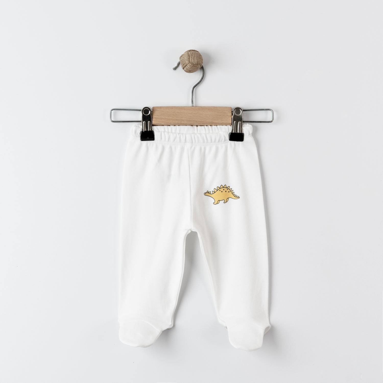 Tiffany Baby Dinosaur Theme 3'lü Patikli Bebek Pantolonu 17007 Ekru