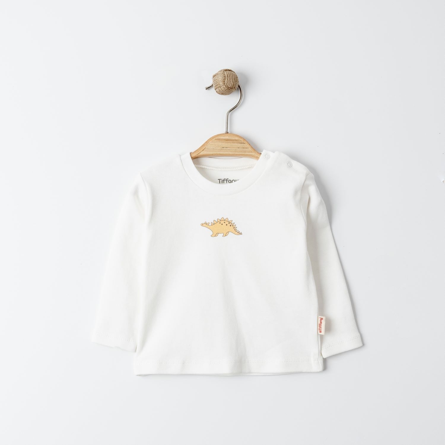 Tiffany Baby Dinosaur Theme 3'lü Bebek Sweat 17096 Ekru