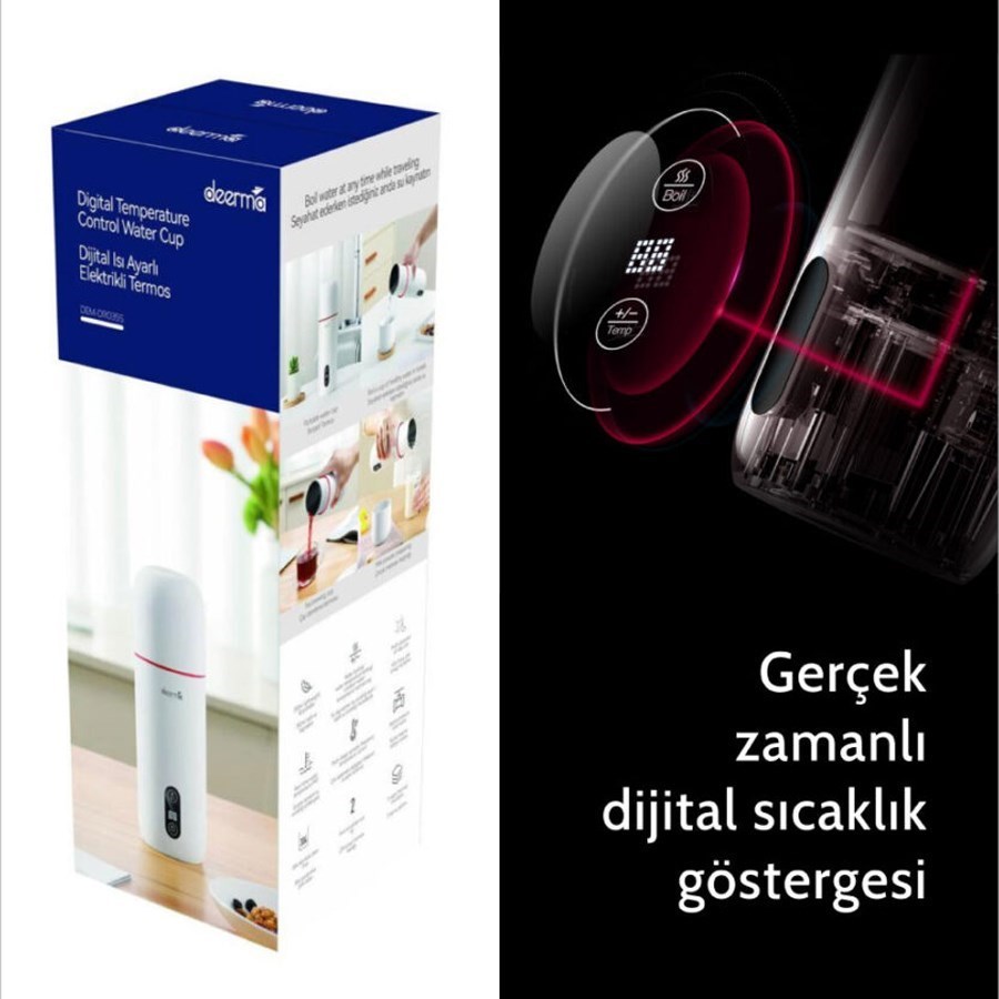 Deerma DEM-DR35S Dijital Isı Ayarlı Elektrikli Termos 