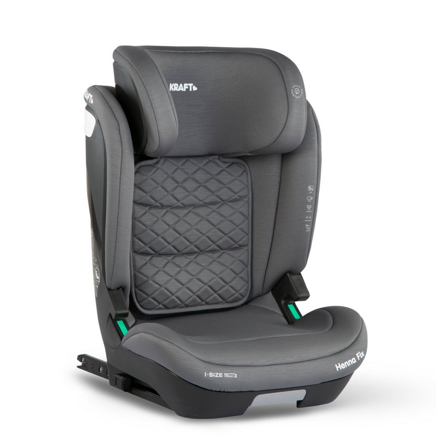 Kraft Henna Fix I-Size 15-36 Kg Oto Koltuğu Grey