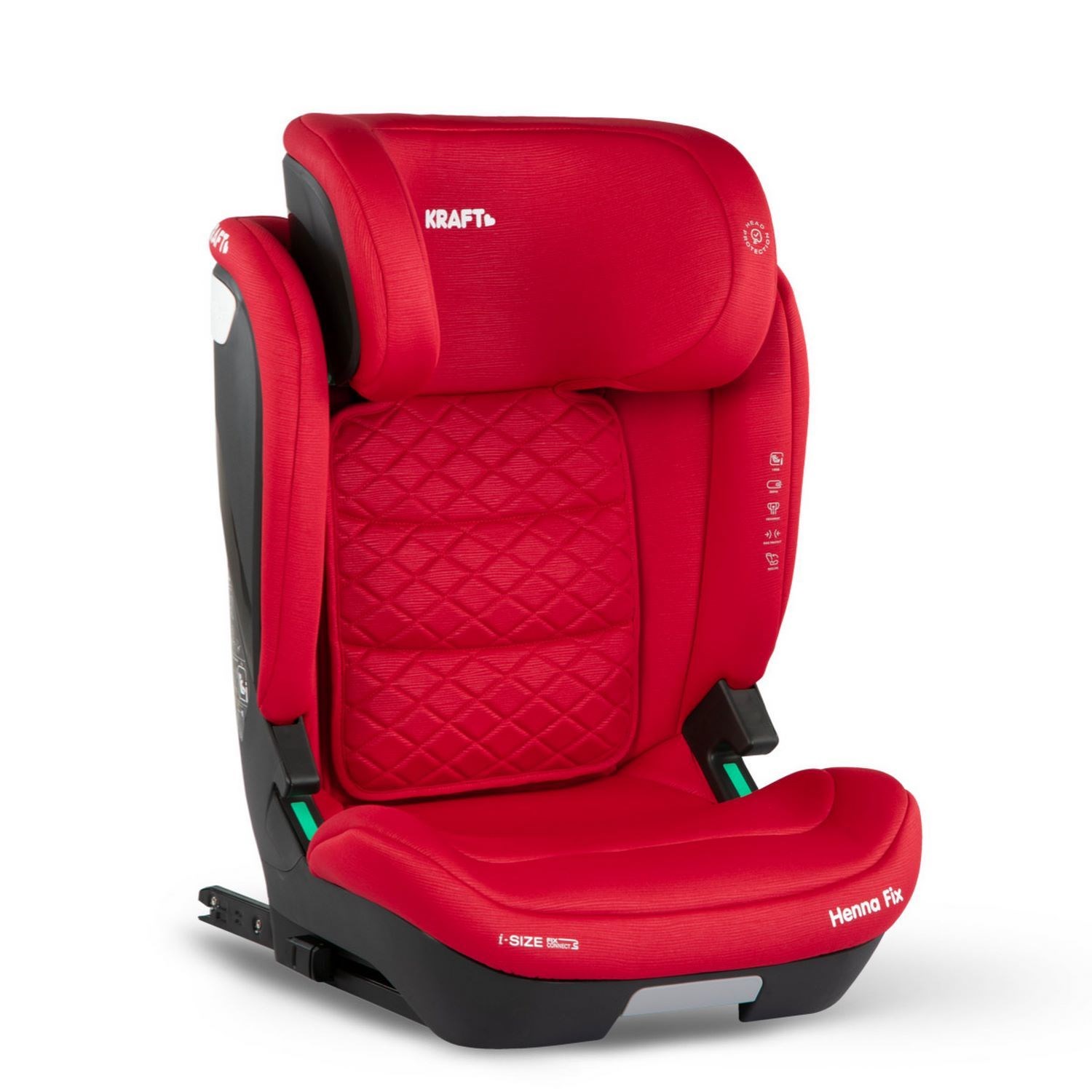 Kraft Henna Fix I-Size 15-36 Kg Oto Koltuğu Red