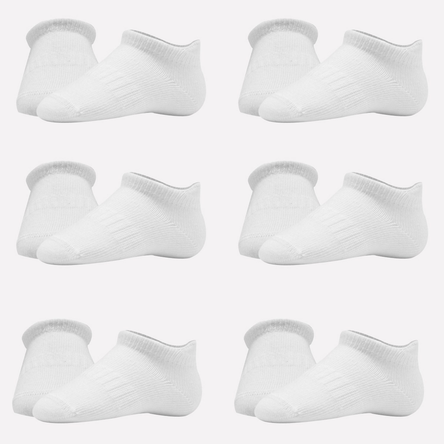Bistyle 6'lı Sneakers Bebek Çorabı 6108 Beyaz