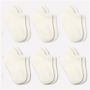 Bistyle 6'lı Sneakers Bebek Çorabı 6109 Ekru