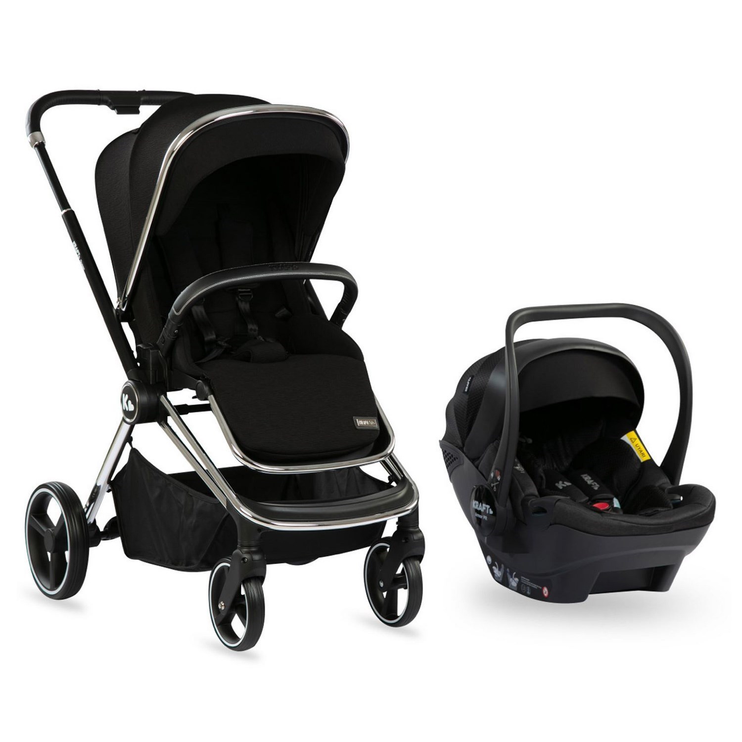 Kraft Quenn Travel Sistem Bebek Arabası Black