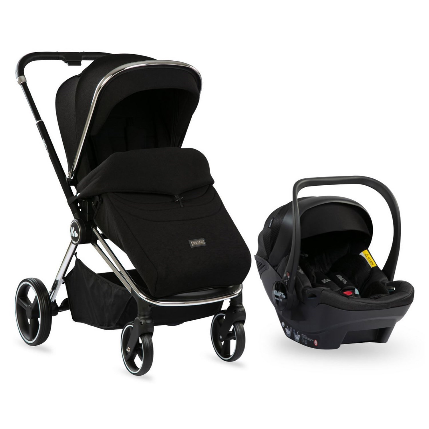 Kraft Quenn Travel Sistem Bebek Arabası Black