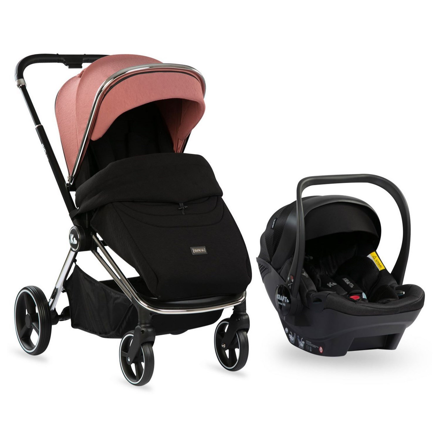 Kraft Quenn Travel Sistem Bebek Arabası Red