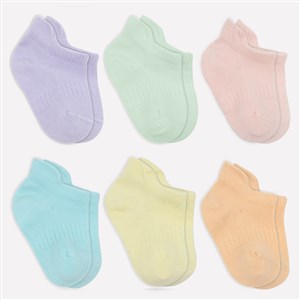 Bistyle 6'lı Sneakers Bebek Çorabı 6104 Pastel