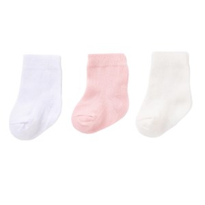Biorganic Summer Unisex 3'lü Bebek Çorabı 68452 Pembe