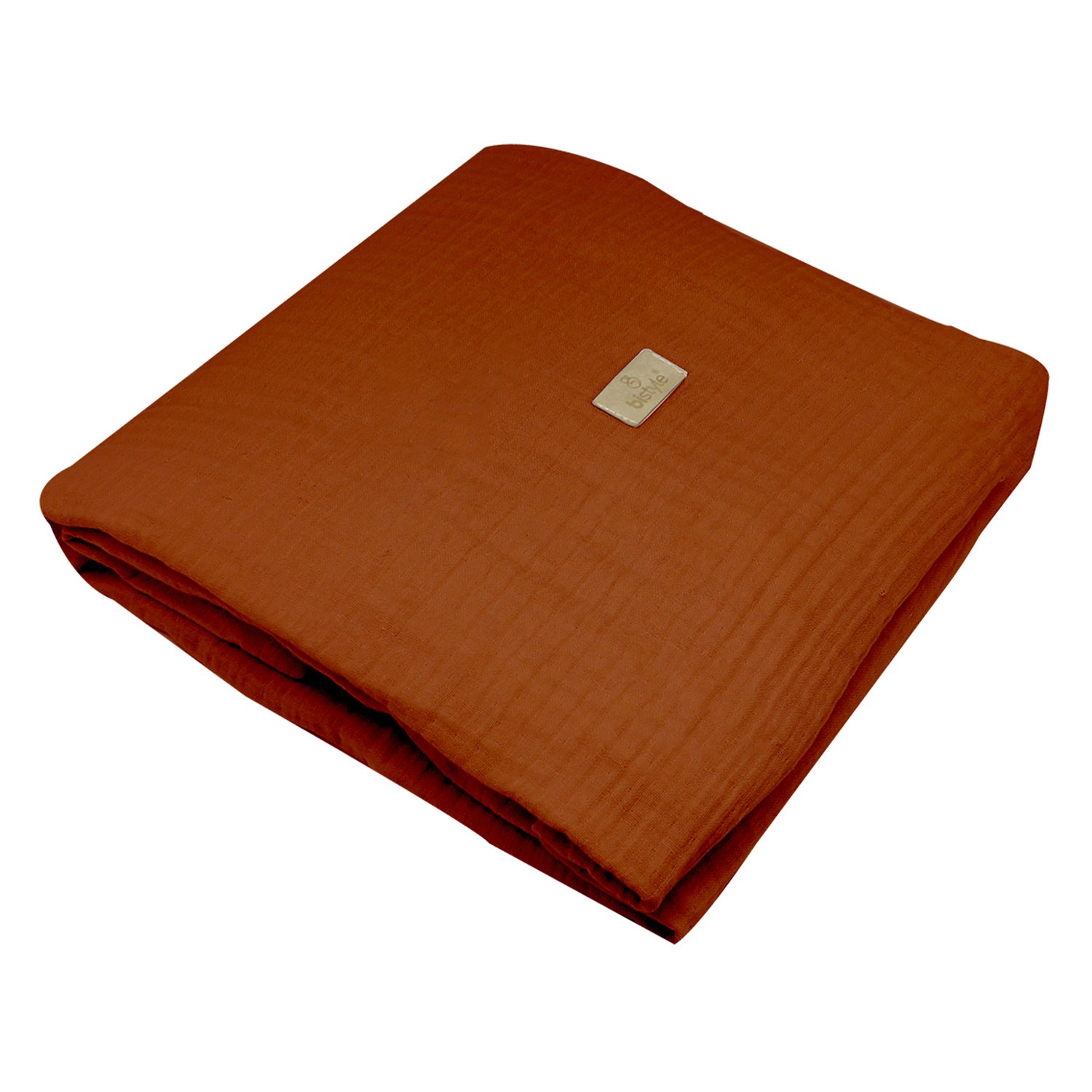 Bistyle Müslin Bebek Battaniyesi 120x120 Cm 2020 Kiremit