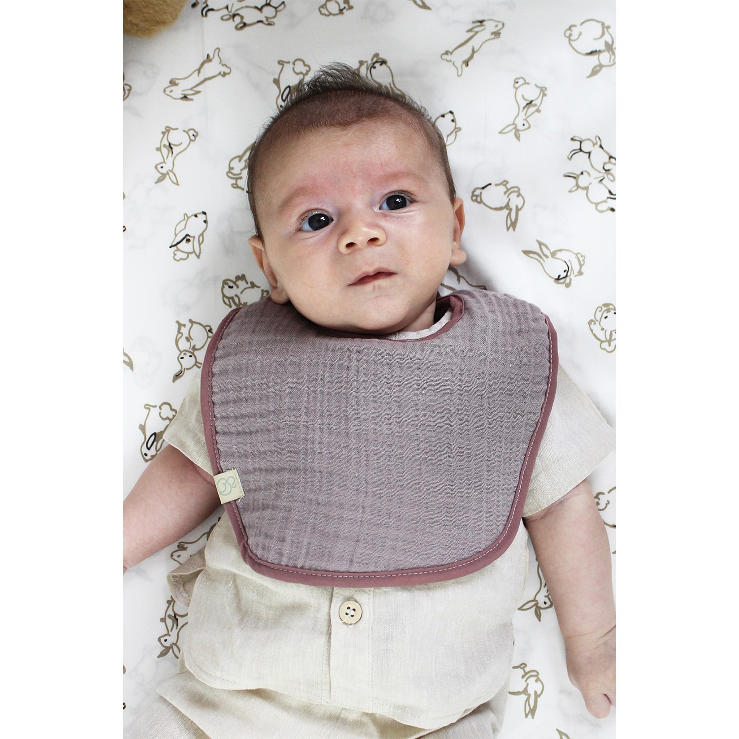 Bistyle 3'lü Müslin Bebek Mama Önlüğü 0-18 Ay 20000 Antrasit