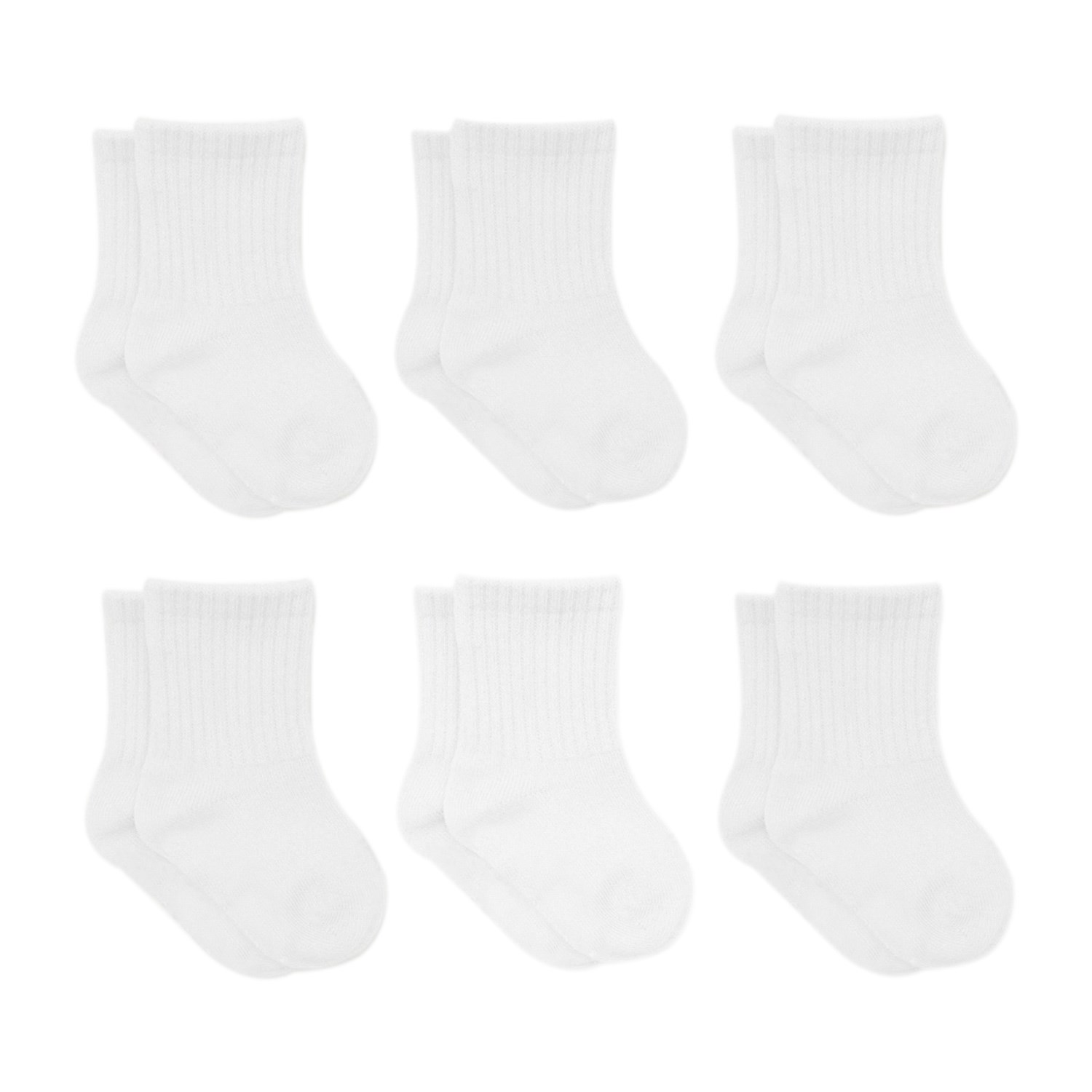 Bistyle 6'lı Bebek Çorabı 6025 Beyaz