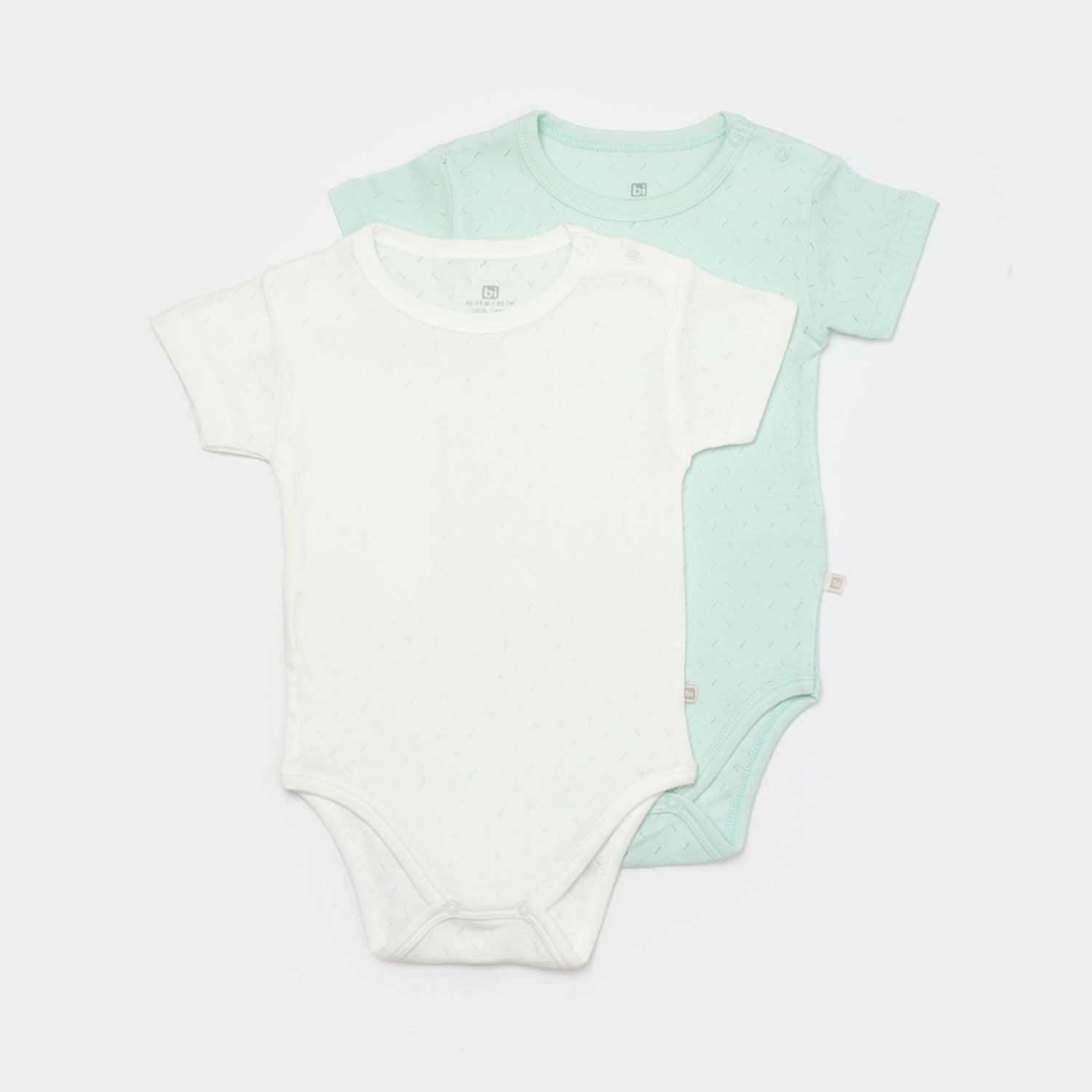 Bibaby Jakarlı 2'li Bebek Body 56993 Nil-Ekru