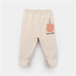 Biorganic Hello Safari Bebek Pantolonu 57904 Ekru-Kiremit
