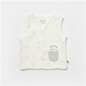 Biorganic Koala Jungle Bebek Yeleği 61494 Mint