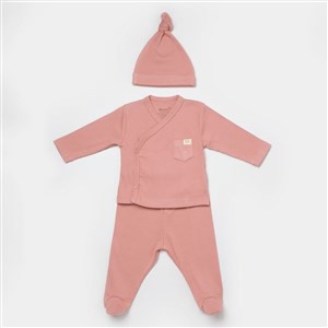 Biorganic Modal Nature Relax 3'lü Bebek Seti 73324 Mercan