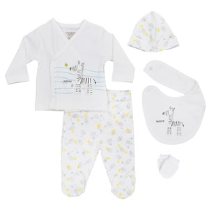 Ciccim Baby Zebra 5'li Bebek Zıbın Seti 4605 Sarı