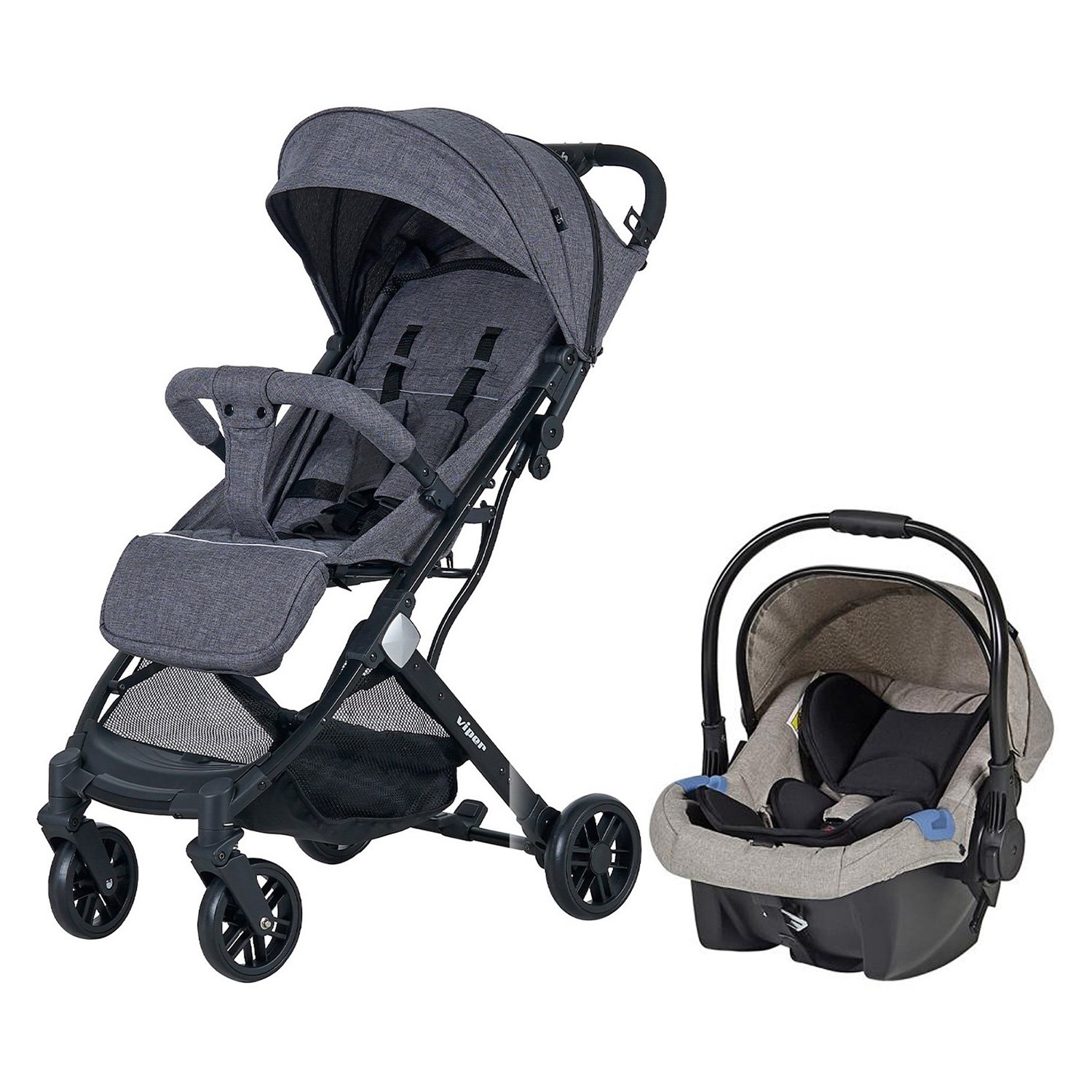 Sunny Baby Viper Travel Sistem Bebek Arabası 9004 Bej-Füme