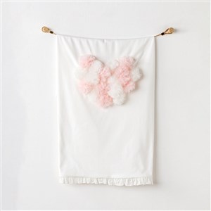 Andywawa Petit Love Bebek Battaniye 90x85 Cm AC24502 Ekru
