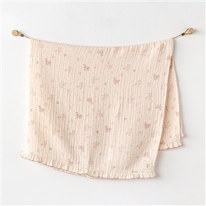Andywawa Pretty Flowers Bebek Battaniyesi 120x90 Cm AC24693 Somon