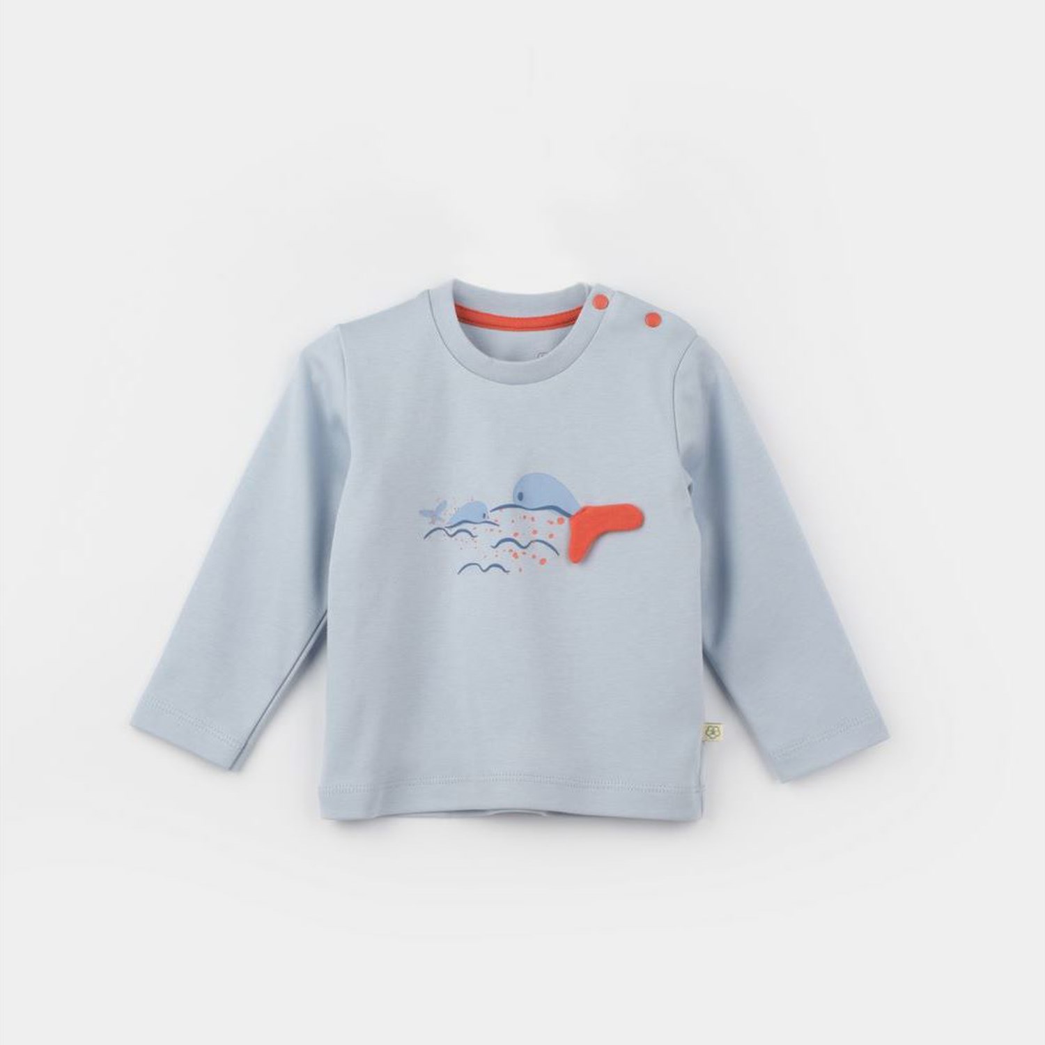 Biorganic Sun Lets Sail Bebek Sweat 57908 Ekru-Mavi