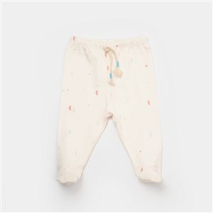 Biorganic Save The Seahorse Bebek Pantolonu 57914 Bej-Mint