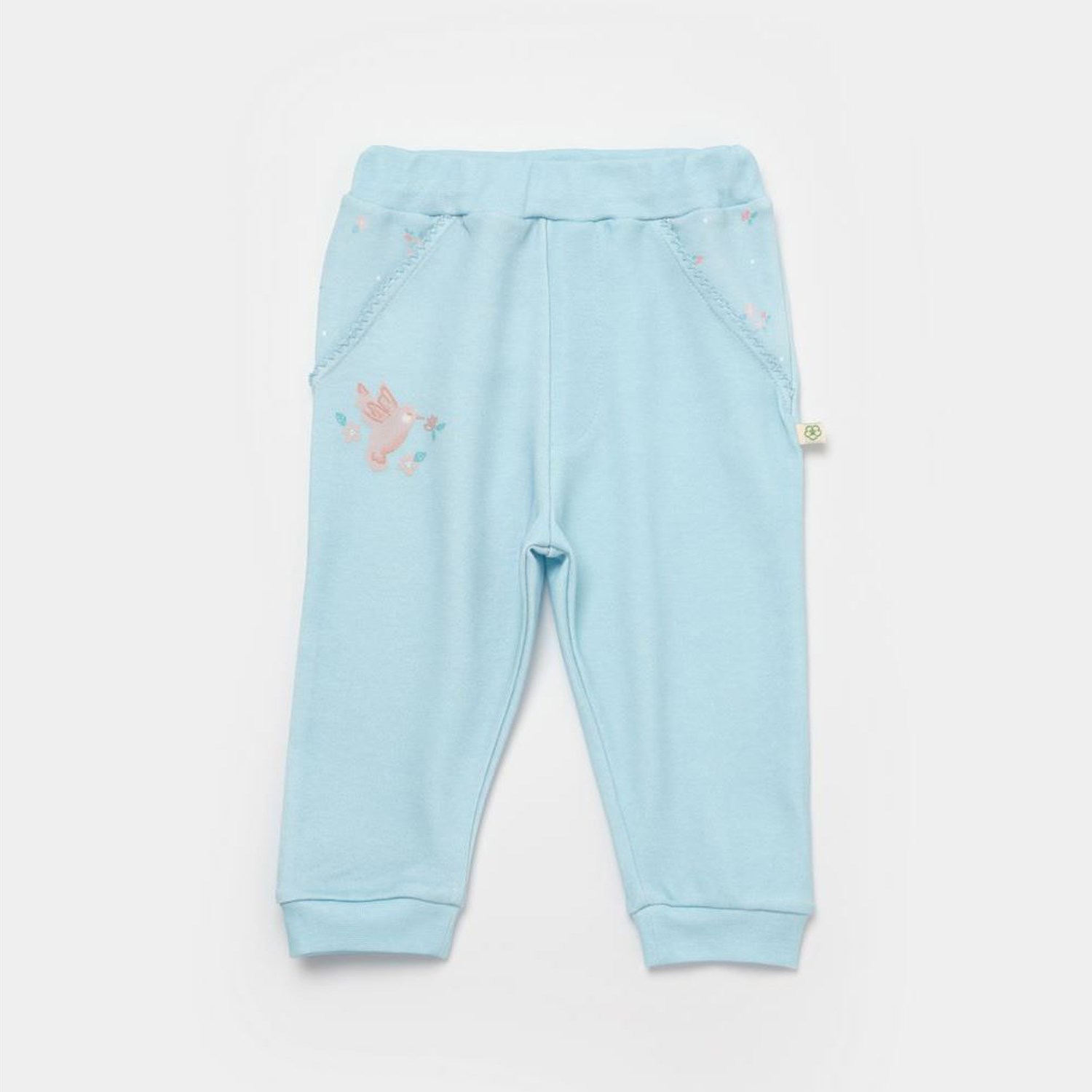Biorganic Always Happy Bebek Pantolonu 57915 Mint-Gül Kurusu