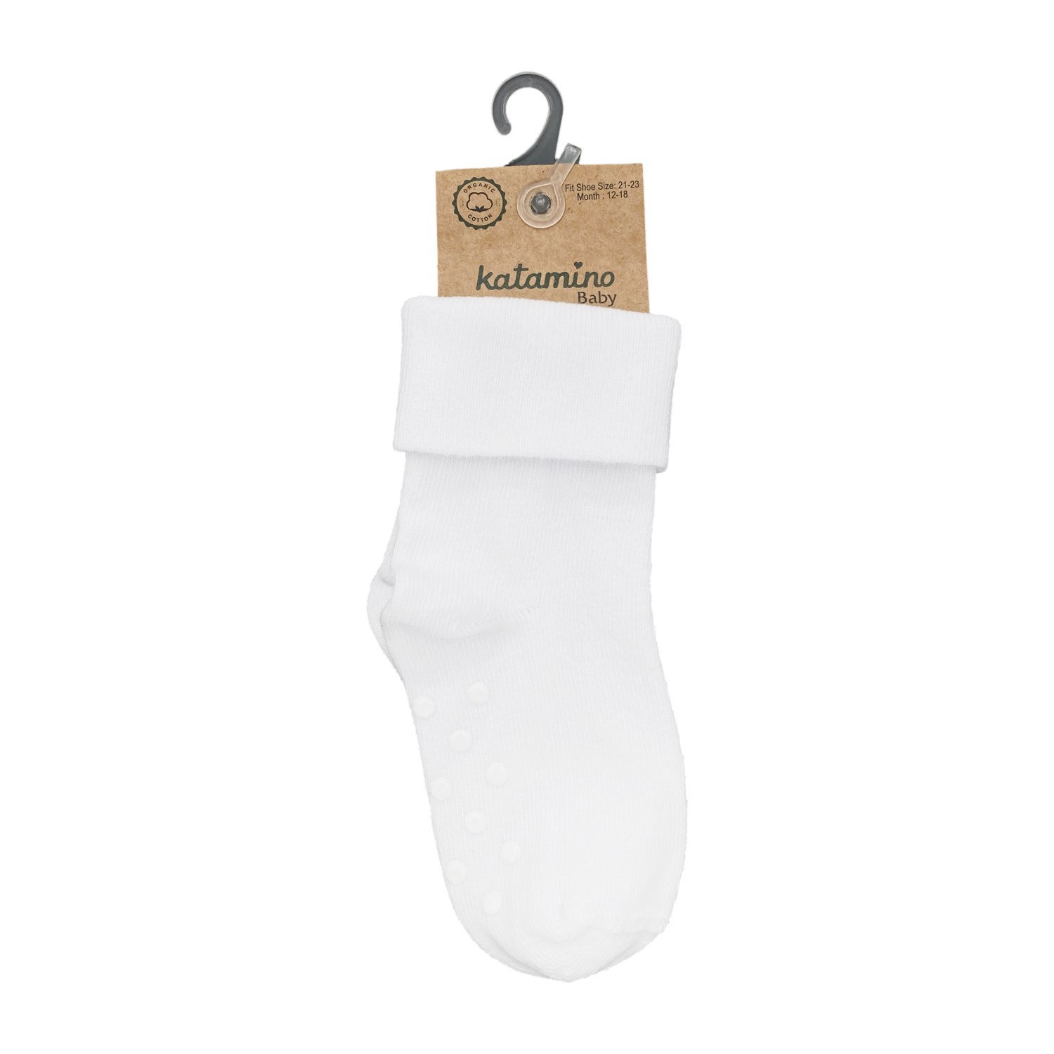 Katamino Asi Absl'li Bebek Çorabı K46286 Beyaz